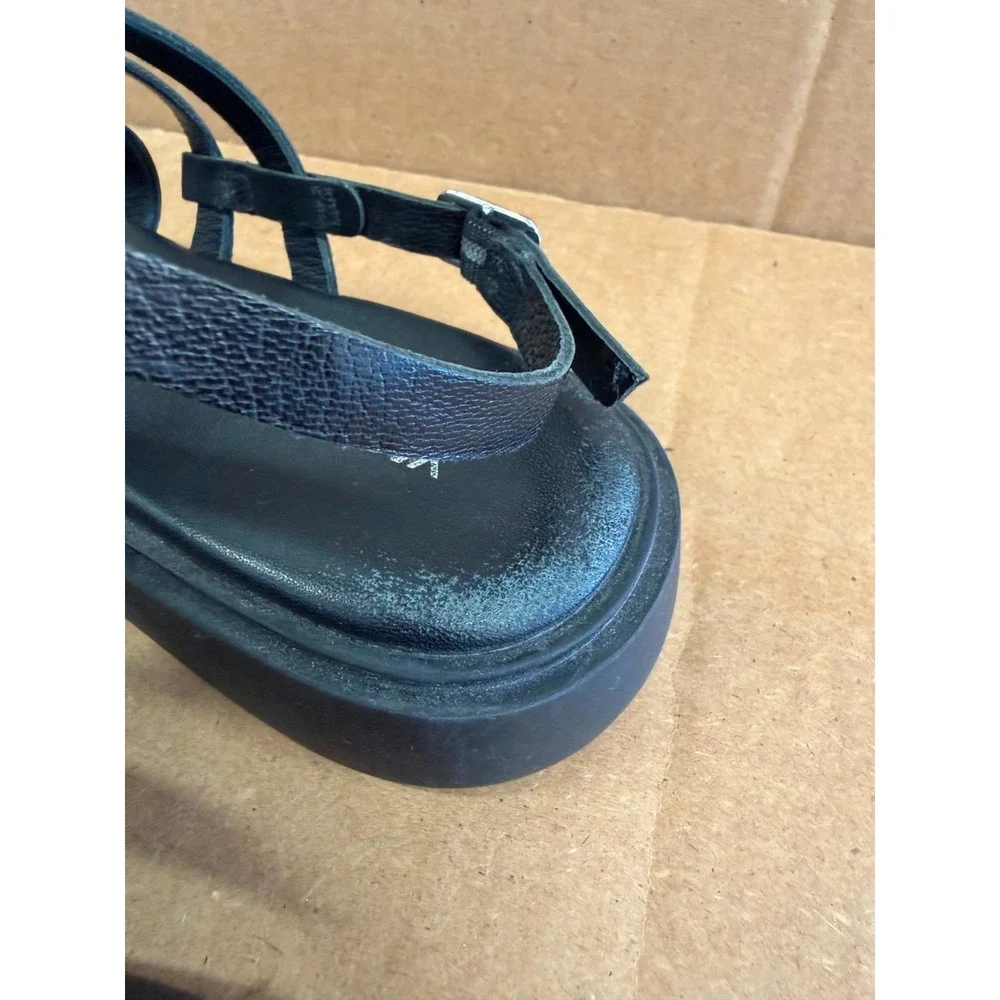 Vagabond Shoemakers Connie Strappy Leather Sandals Black Womens Size 38 EU
